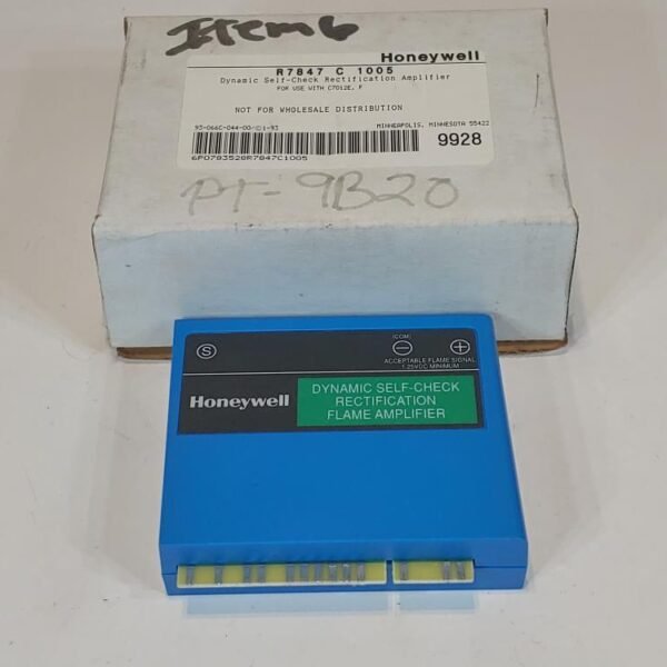 Honeywell Dynamic Self - Check Rectification Flame Amplifier R7847 C 1005