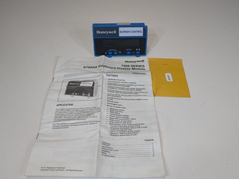Honeywell S7800A 1001 Burner Control Keyboard Display Module