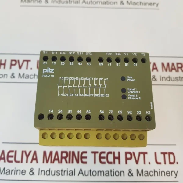 Pilz Pnoz 10 24Vdc 6S 4O Safety Relay 774009, 4.5W