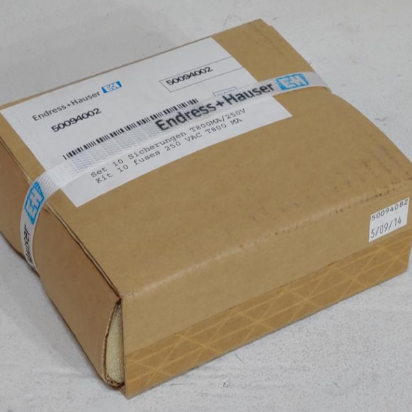 Endress Hauser Kit 10 Fuses 250 VAC T800 MA 50094002 * Factory Sealed *