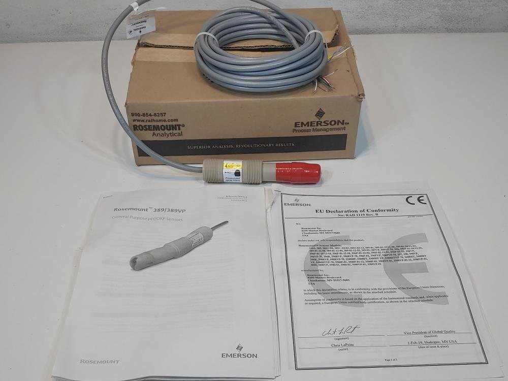 Rosemount Analytical PH Sensor 389-01-10-55 Rosemount Analytical PH Sensor 389-01-10-55