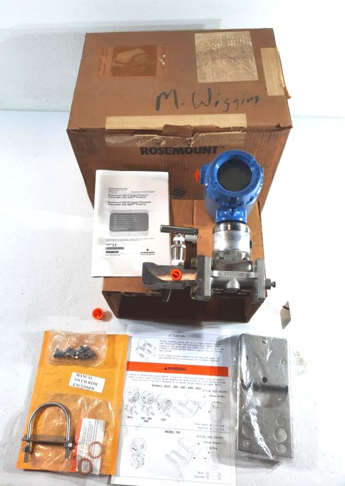 Rosemount Pressure 3051S Transmitter 300SLAAE5M5 w/Manifold