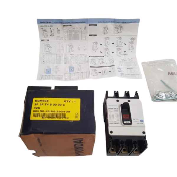 Hyundai HGM 60E Molded Case Circuit Breaker 63AF 50/60Hz
