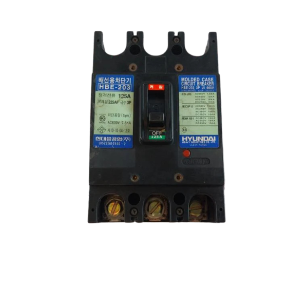 Hyundai Hbe-203 Molded Case Circuit Breaker 3P 125A